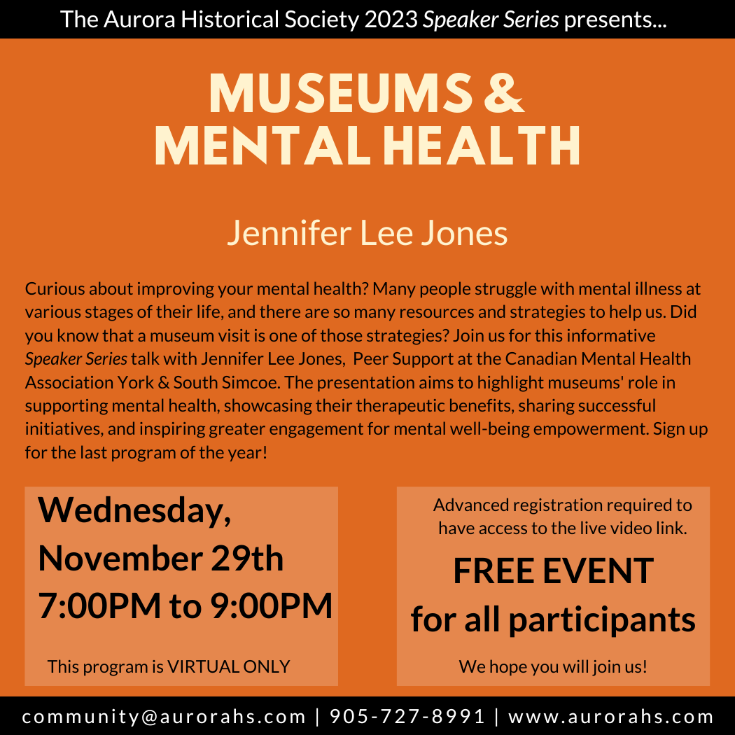 Museums & Mental Health -- Jennifer Lee