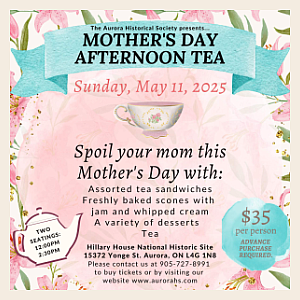Mother's Day Afternoon Tea (Sunday)